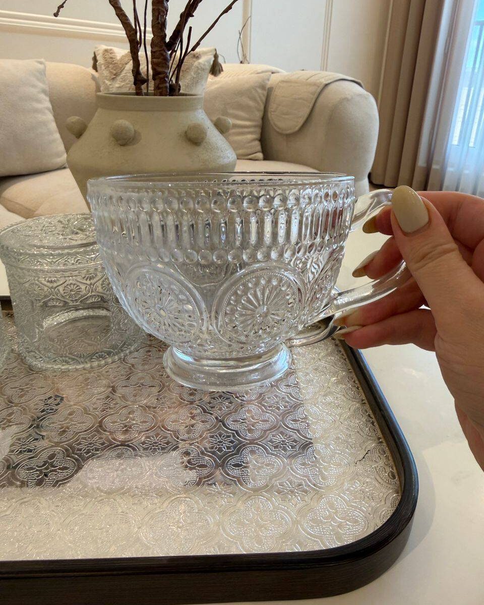 ماگ دسته دار یا دسر خوری طرح زارا
