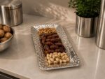 مزه خوری استیل چکشی مستطیل