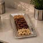 مزه خوری استیل چکشی مستطیل