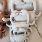 عروسک خرچنگی پارچه ای در سه سایز و دو رنگ