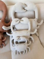 عروسک خرچنگی پارچه ای در سه سایز و دو رنگ