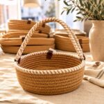 سبد دکوراتیو دسته زبرا